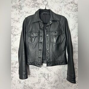 H&M Dark Leather Jacket